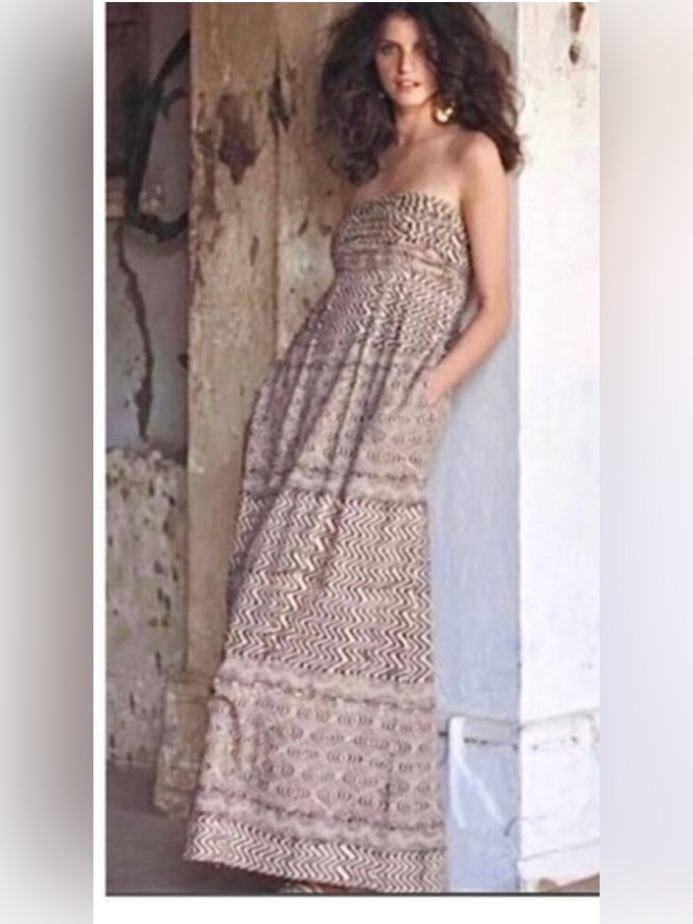 Anthropologie Edme’ & Esyllte Hypnotic Maxi Dress